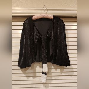 Victorian Christmas Caroling Velvet Cape/Shawl  by Alexander's Costumes- 1 AVAIL